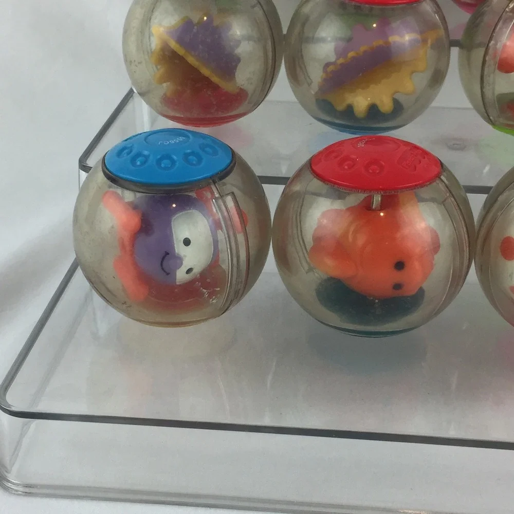 Fisher Price Roll-a-Rounds Balls Lot of 12 Sensory Activity Toys Vintage